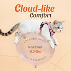 Dooradar Cat Harness and Leash Set, Escape Proof Safe Adjustable Kitten Vest - Image 6