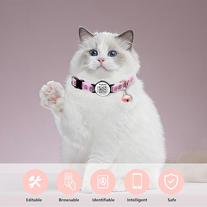 Smart QR Code Cat Collar 2-Pack - Image 6