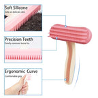 2 Pack Bunny and Chinchilla Grooming Brush – Soft Silicone De-Shedding Bath & - Image 3