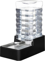 RIZZARI Stainless Steel Pet Water Feeder: 10L Gravity Leak-Proof Auto Refill by RIZZARI