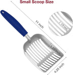 Cat Litter Scoop, Kitty Metal Scooper, Aluminum Alloy Sifter, Kitten Pooper - Image 2