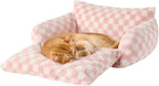 Hollypet Cat Bed Fluffy Plush Mutifuctional Double-Layer Soft Pet Couch - Image 2