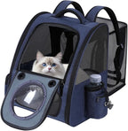 Bubble Cat Backpack Carrier, Expandable Cat Carrier Backpack, Breathable Pet by GROXKOX