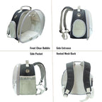 Small Animal Carrier Guinea Pig Backpack, Transparent, Breathable Backpack - Image 3