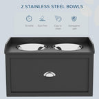 PawHut Dog Feeding Station - Image 5