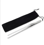 Mandala Crafts 15 Inches Silver Stainless Steel Straight Aquarium Tweezers - Image 4
