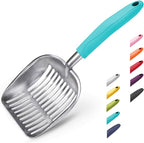 WePet Cat Litter Scoop, Aluminum Alloy Sifter, Kitty Metal Scooper, Deep Shovel by WePet