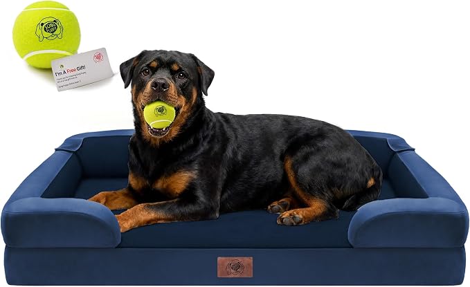 Orthopedic Dog Bed for Extra Large Dogs, XXL Waterproof Egg Crate Memory Foam by FollowSongPuppy