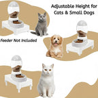 YOUEON Raised Pet Feeder Stand for Cats and Dogs Neck Health, Adjustable Height - Image 3