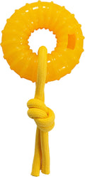 Outward Hound Gummiez Peach Ring 2-in-1 Dental Dog Chew Toy and Treat Stuffer by OutwardHound