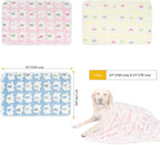 Dono 1 Pack 3 Dog Blankets, Soft Fluffy Fleece Pet Blanket Warm Sleep Mat Paw - Image 4