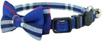 Cat Collar Breakaway with Bell and Bow Tie, Plaid Design Adjustable Safety - Image 4