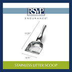 RSVP International Endurance Collection Stainless Steel Kitty Litter Scoop - Image 5