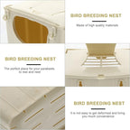 TEHAUX Parrot Breeding Box 5.1X3.9X5.1In Plastic Nesting Box Cage Mounted Bird - Image 9