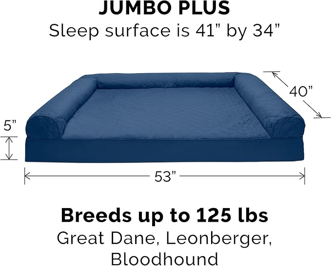 Furhaven Orthopedic Dog Bed for Large Dogs w/ Removable Bolsters & Washable - Image 2