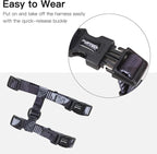 PUPTECK Adjustable Cat Harness and Leash Set Escape Proof Kitten Strap Collar - Image 3
