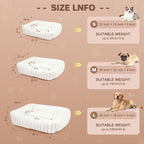 Cat Beds for Indoor Cats, Square Self Warming Cat Bed Orthopedic Pet Bed - Image 5