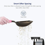 WePet Cat Litter Scoop, Non-Stick Plated Aluminum Alloy Sifter, Kitty Durable - Image 4