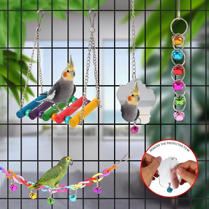 Bird Toys for Parakeets, Cockatiels, Love Birds, Budgerigar - Image 6
