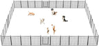Dog Playpen 32 inch 30 Panels Indoor Outdoor Dog Pen by Jhsomdr