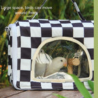 Bird Travel Carrier with Perch Parakeet Carriers with Net, Pad Mat, Feeder - Image 7
