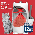 Red Rocket Pets Cat Litter Trash Can Kitty Twister Plus Pack, 12x Refills Bags - Image 2