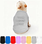 Custom Dog Shirt Pet T Shirts for Small Medium Large Dogs Customized Clothes by Plmoknijb