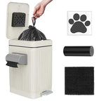 Dog Poop Trash Can for Outside & Indoor, 5L/1.3Gal Small Odor Control Pet Waste by HomeOrganization