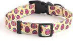 QQPETS Adjustable Soft Dog Collar: Print Flower Pink Multicolor Cute Patterns - Image 7