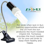 FUNKS TORITOMOSU Bird Cage UVB Light Combo Kit, AvianSun Lamp 2.4% UVB UVA 20W - Image 4