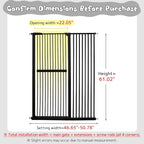 Lumizone Extra Tall Cat Gate 61.02" High Pressure Mounted Extra Wide - Image 2