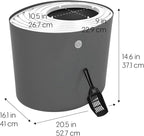 IRIS USA Cat Litter Box, Large Top Entry - Image 2