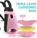 Dog Backpack Carrier, Thick Straps & Cushion, Pet Sling Front Backpacks - Image 4
