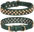 Spiked Dog Collar Soft Pu Leather Mushrooms Rivet Spike Studded Puppy by Unknown