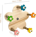 Parakeet Toys, Natural Wood Perch - Image 2