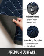tchdio Door Mat Outdoor Indoor Entrance Doormat-Semicircular Durable Rubber Non - Image 4
