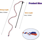 KABASI 3PCS Cat String Wand Toys, Colorful Interactive Cats Teaser Wand - Image 3