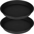 2 Pack of 20 21 inch Plant Saucer Round, Deep Plant Saucers by Bleuhome