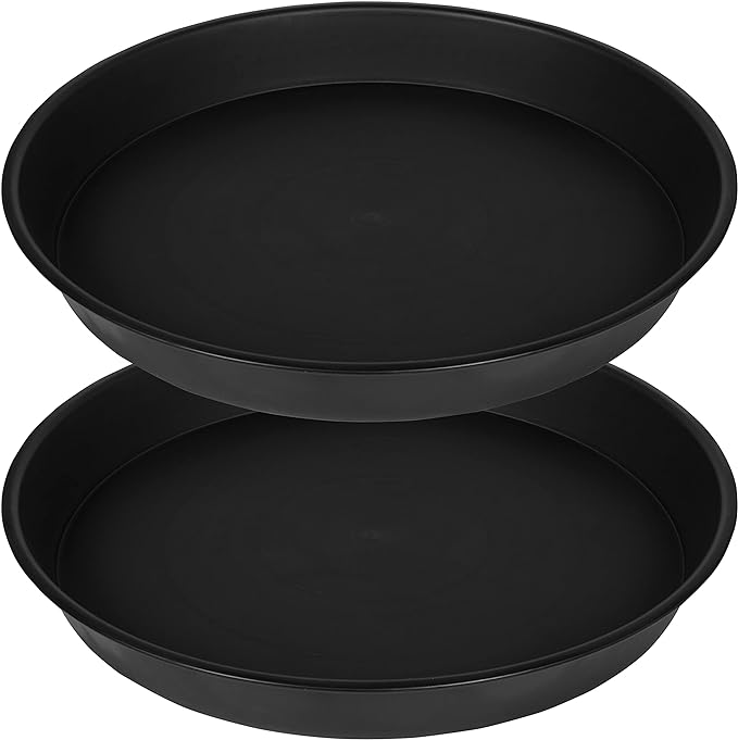 2 Pack of 20 21 inch Plant Saucer Round, Deep Plant Saucers by Bleuhome