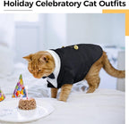 DENTRUN Cat Tuxedo Outfit, Sphynx Cat Costume Formal Suit - Image 5