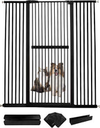 Lumizone Extra Tall Cat Gate 61.02" High Pressure Mounted Extra Wide by Lumizone
