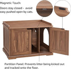 unipaws Cat Litter Box Enclosure Furniture, Hidden Litter Box Cover Washroom - Image 4