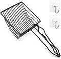 Metal Cat Litter Scoop, Fast Kitty Box Pooper Scooper by QUALIALL