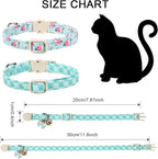 2 Pack Green Flower Cat Collars Breakaway - Image 4