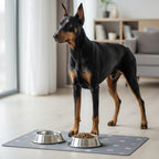 Cat Food Mat Absorbent Dog Mat for Food and Water Non Slip Quick Dry Dog Bowl - Image 2