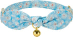 2 Pack Cotton Cat Collar, Removable Bowtie, Floral Pattern, Safety Breakaway - Image 2