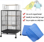 Firdnyohs 100 Pcs Bird Cage Liner Papers 11X17in Blue Cage Paper Liners - Image 3