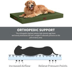 Outdoor Dog Bed for Medium Dogs, Waterproof Dog Crate Mat Orthopedic Egg Crate - Image 2