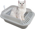 Collapsible Kitten Litter Box, Open High Sided Cat Potty Pan by chuyouan