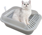 Collapsible Kitten Litter Box, Open High Sided Cat Potty Pan by chuyouan